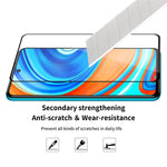 ENKAY HAT PRINCE 2Pcs/Set Full Glue 0.26mm 9H 2.5D Tempered Glass Full Screen Protector Cover for Xiaomi Redmi Note 9