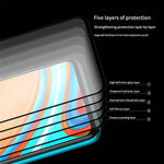 ENKAY HAT PRINCE 2Pcs/Set Full Glue 0.26mm 9H 2.5D Tempered Glass Full Screen Protector Cover for Xiaomi Redmi Note 9