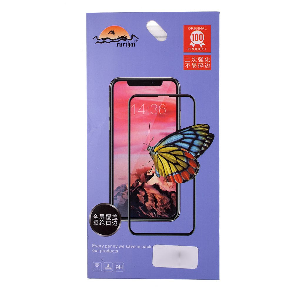 RURIHAI 2.5D Solid Defense Tempered Glass Screen Film for Xiaomi Redmi Note 9 Pro/Note 9 Pro Max/Note 9S