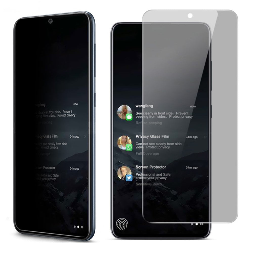 IMAK Anti-Peep 9H Tempered Glass Screen Protection Film for Samsung Galaxy A81 / Note 10 Lite / M60S