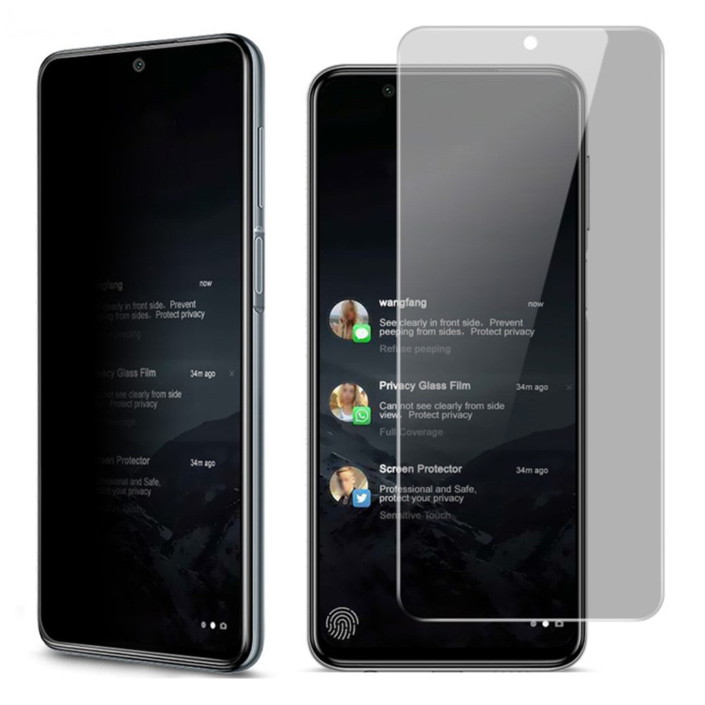 IMAK Anti-Peep 9H Tempered Glass Screen Protector Film for Xiaomi Redmi Note 9 Pro / 9 Pro Max / 9S