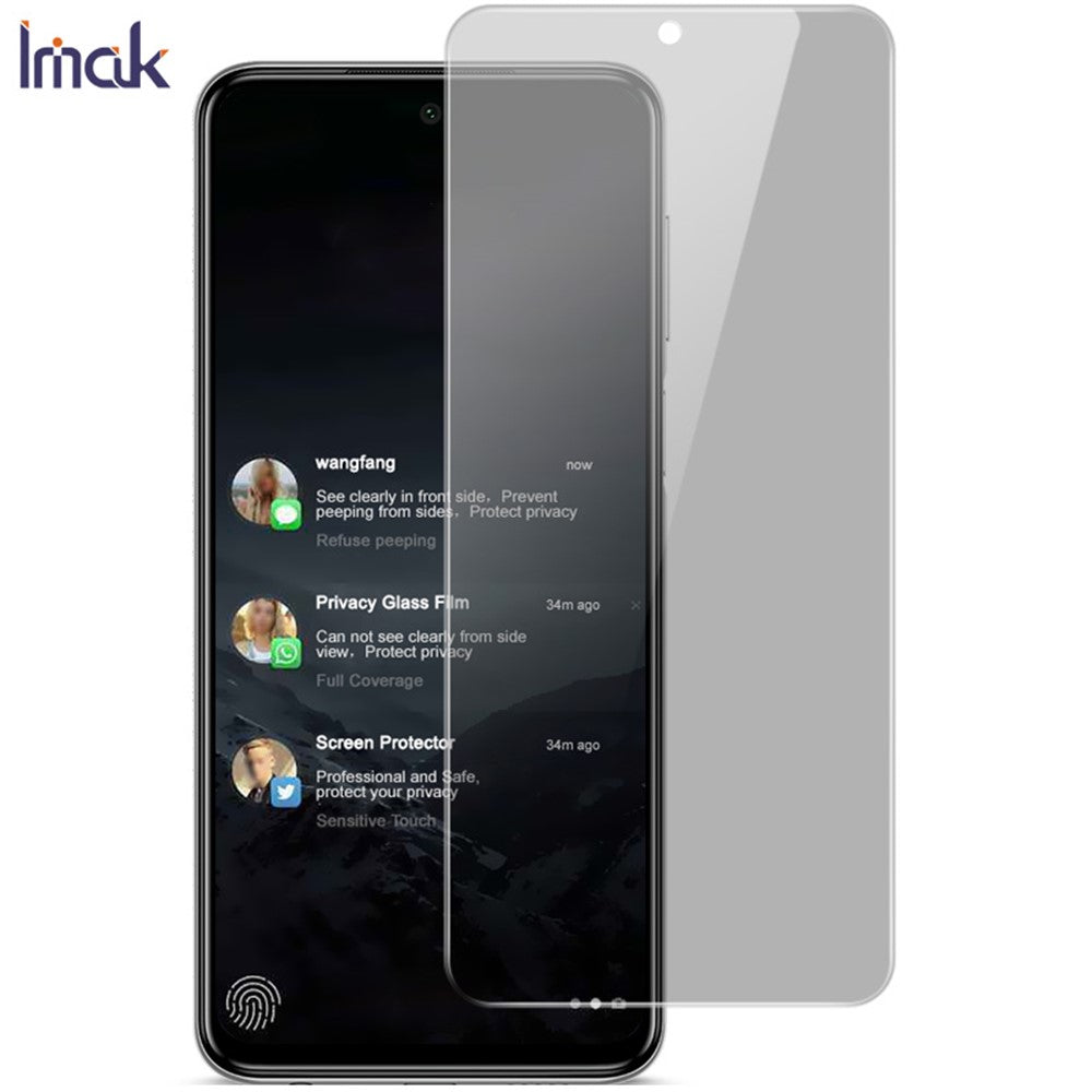 IMAK Anti-Peep 9H Tempered Glass Screen Protector Film for Xiaomi Redmi Note 9 Pro / 9 Pro Max / 9S