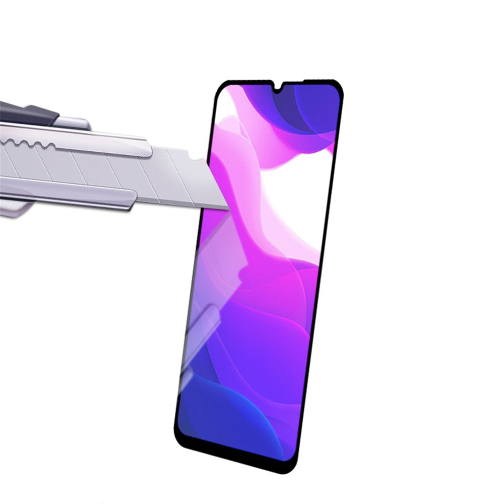 AMORUS [Full Glue] Silk Printing Tempered Glass Full Screen Protector Anti-explosion for Xiaomi Mi 10 Lite 5G