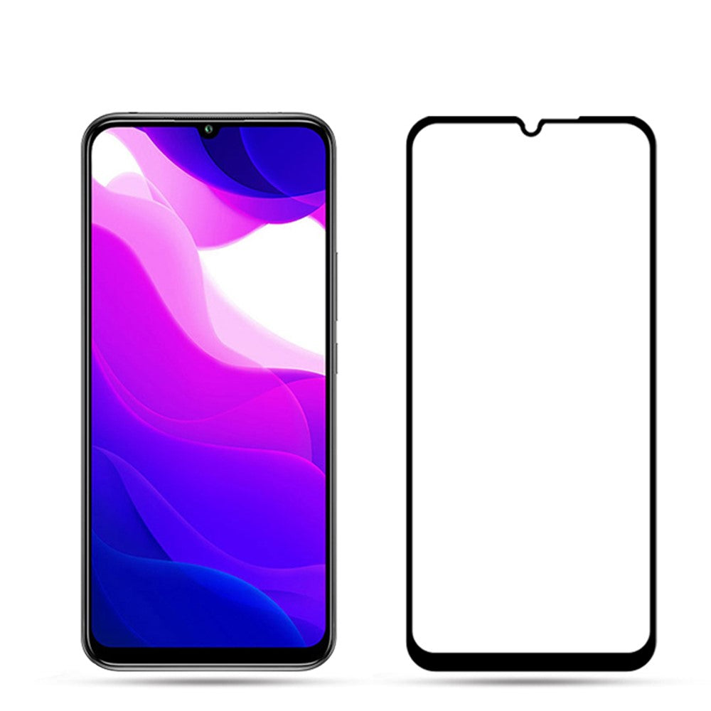 AMORUS [Full Glue] Silk Printing Tempered Glass Full Screen Protector Anti-explosion for Xiaomi Mi 10 Lite 5G