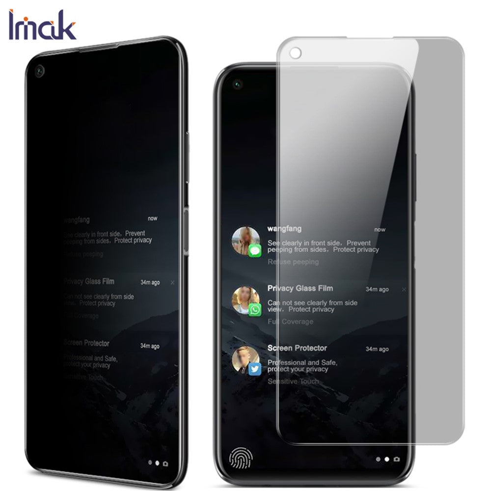 IMAK Privacy Anti-Peep Härdat Glas Skärmskydd för Huawei P40 Lite / Nova 6 SE / Nova 7i