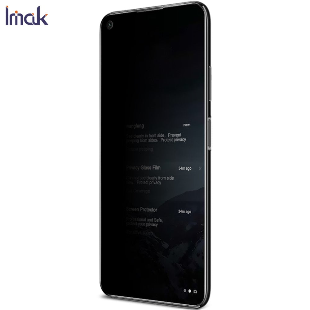 IMAK Privacy Anti-Peep Härdat Glas Skärmskydd för Huawei P40 Lite / Nova 6 SE / Nova 7i