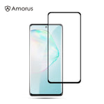 AMORUS Full Glue Full Cover Silk Printing Protective Tempered Glass  Screen Film for Samsung Galaxy A91 / S10 Lite