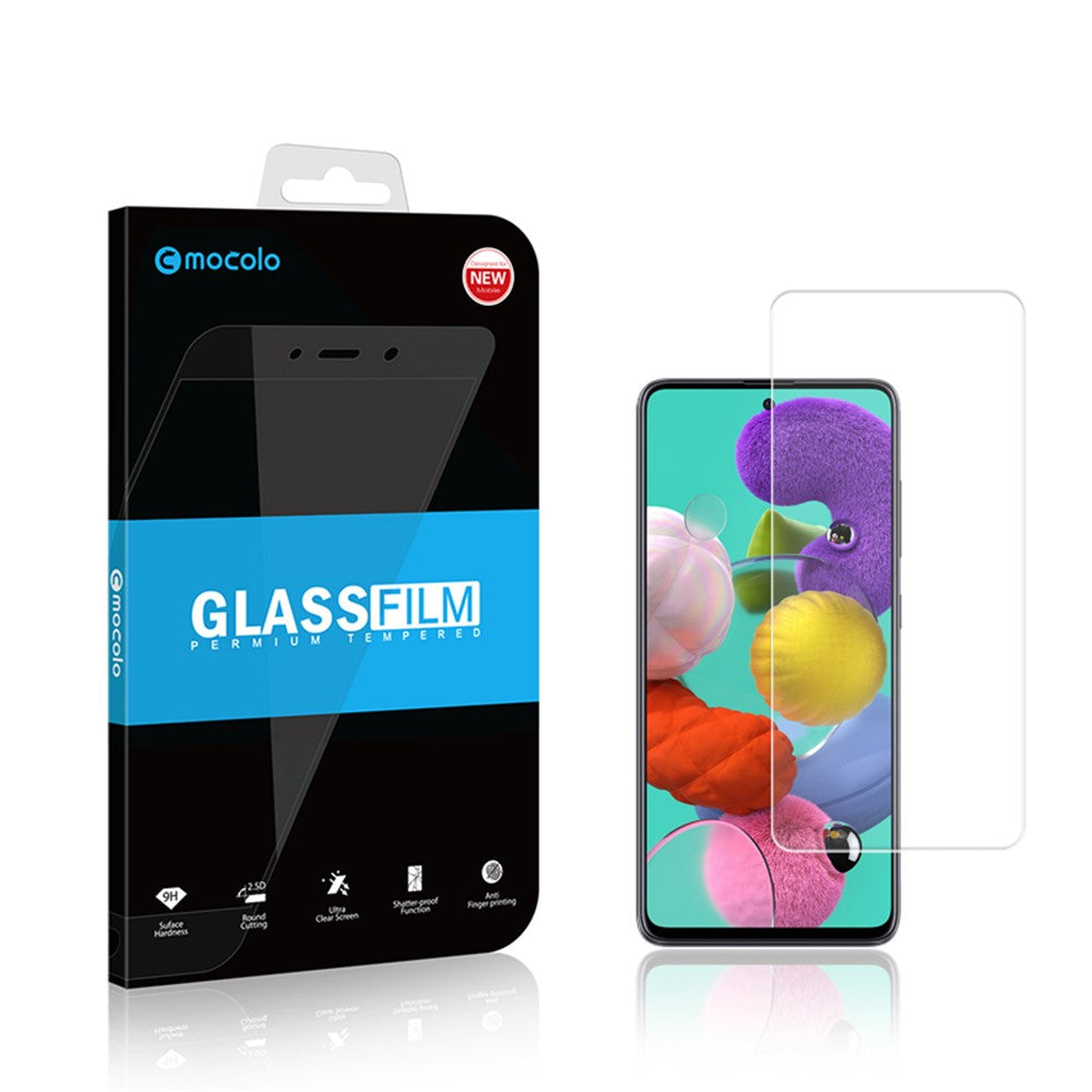 MOCOLO 2.5D Tempered Glass Screen Full Glue Film for Samsung Galaxy A51 SM-A515
