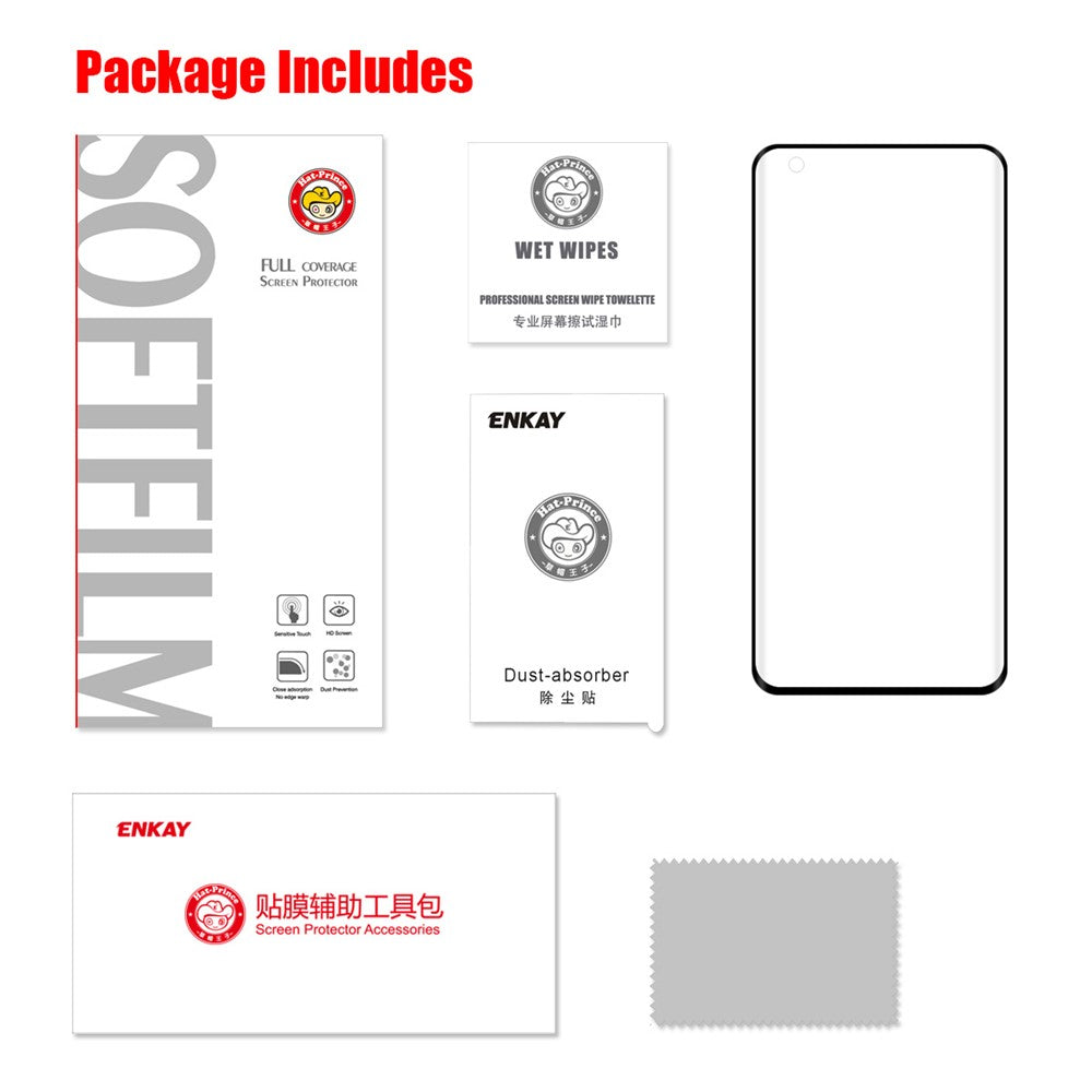 ENKAY 3D Full Screen Curved PET HD Screen Film for Xiaomi Mi 10/Mi 10 Pro