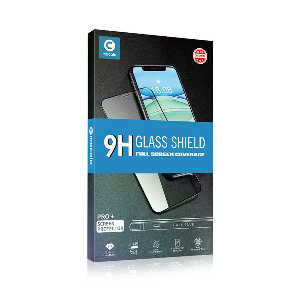 MOCOLO Silk Printing Hærdet glas Full Screen Protector [Fuld lim] til Samsung Galaxy A41 (global version)