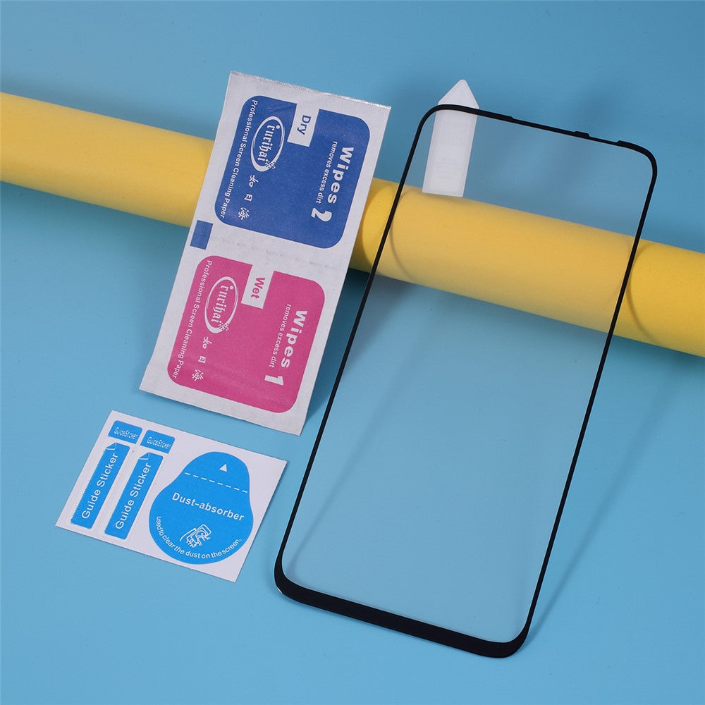 RURIHAI 2.5D Solid Defense Härdat Glas Skärmskyddsfilm för Huawei P40 Lite 5G