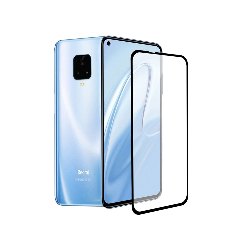 Silk Print Tempered Glass Full Screen Film for Xiaomi Redmi Note 9/Redmi 10X 4G