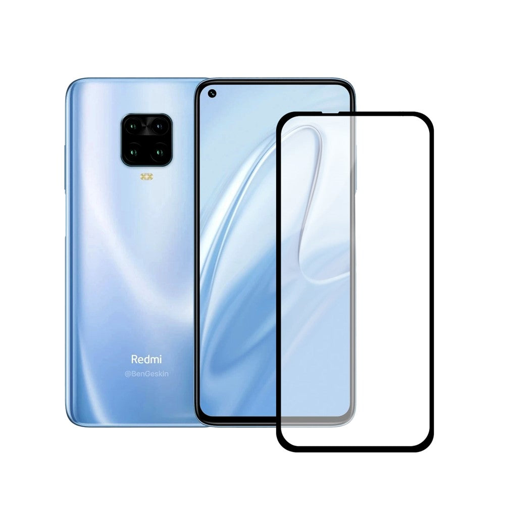 Silk Print Tempered Glass Full Screen Film for Xiaomi Redmi Note 9/Redmi 10X 4G