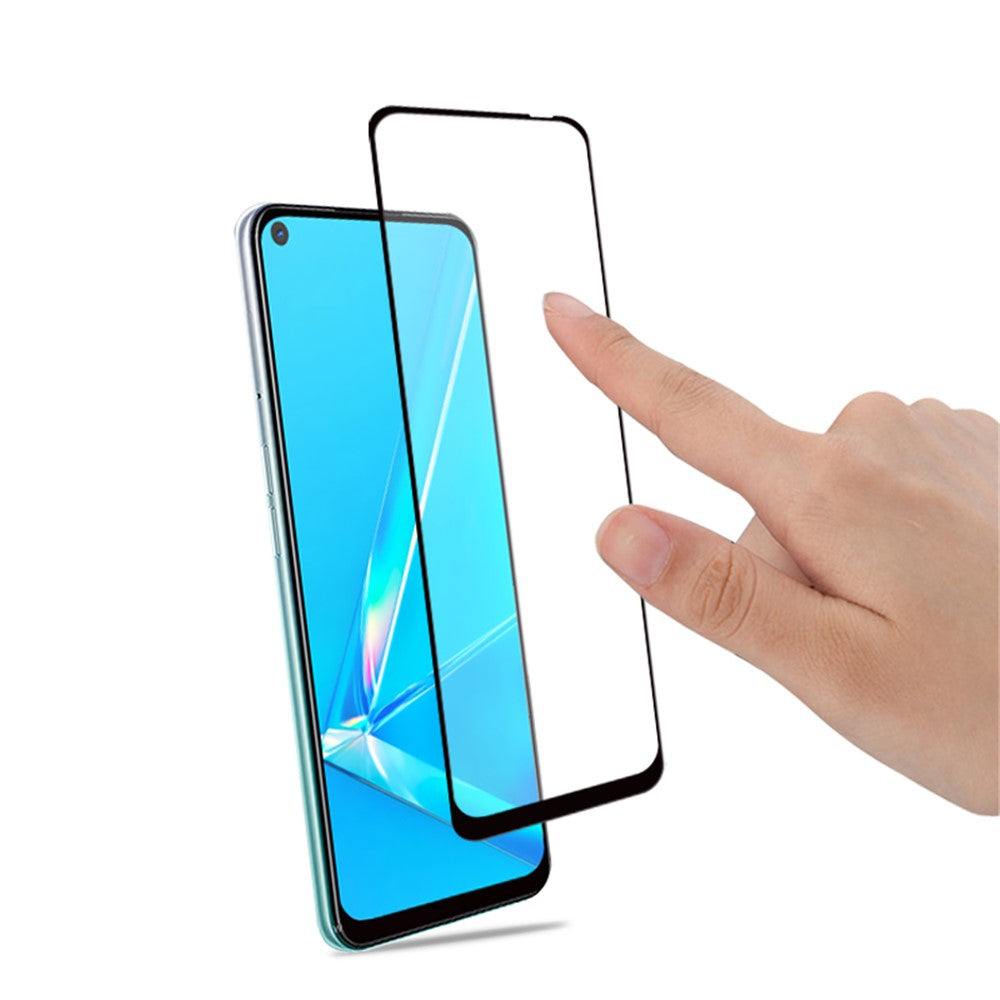 MOCOLO Silk Printing Anti-explosion Tempered Glass Full Size Screen Film [Full Glue] for Oppo A52/A92/A72 (2020)