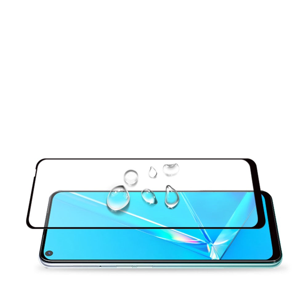 MOCOLO Silk Printing Anti-explosion Tempered Glass Full Size Screen Film [Full Glue] for Oppo A52/A92/A72 (2020)