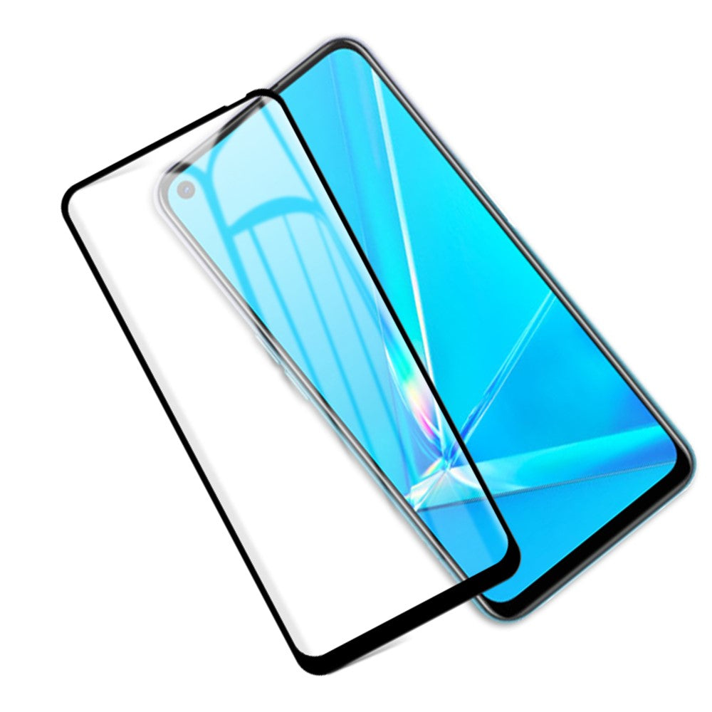 MOCOLO Silk Printing Anti-explosion Tempered Glass Full Size Screen Film [Full Glue] for Oppo A52/A92/A72 (2020)