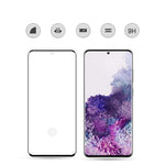 MOCOLO för Samsung Galaxy S20 Plus 3D-böjd helskärm, heltäckande härdat glasskärmskydd [stödjer ultraljudsfingeravtryckslåsning]