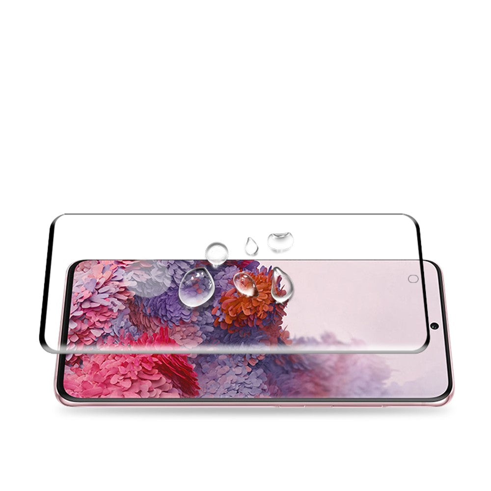 MOCOLO for Samsung Galaxy S20 4G/S20 5G 3D Curved Full Screen Full Glue Tempered Glass Screen Guard Film [Support Ultrasonic Fingerprint Unlock]