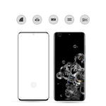MOCOLO til Samsung Galaxy S20 Ultra 3D Buet Fuld Skærm Fuld Lim Hærdet Glas Skærmbeskyttelsesfilm [Understøtter Ultralyds Fingeraftryksoplåsning]