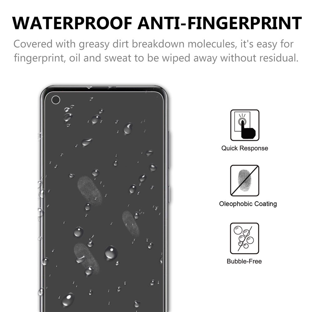 2.5D 9H Arc Edge Tempered Glass Film for Samsung Galaxy A21s