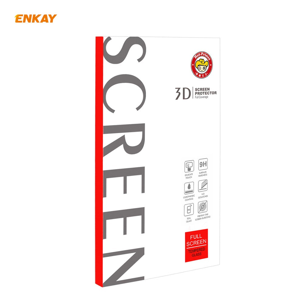 ENKAY 0,26 mm 9H 3D-böjd helhäftande härdat glasfilm för Xiaomi Mi 10/Mi 10 Pro
