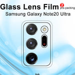 IMAK 2 st/pack ultraklar glaslinsfilm för Samsung Galaxy Note20 Ultra 4G/5G
