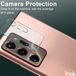 IMAK 2 st/pack ultraklar glaslinsfilm för Samsung Galaxy Note20 Ultra 4G/5G