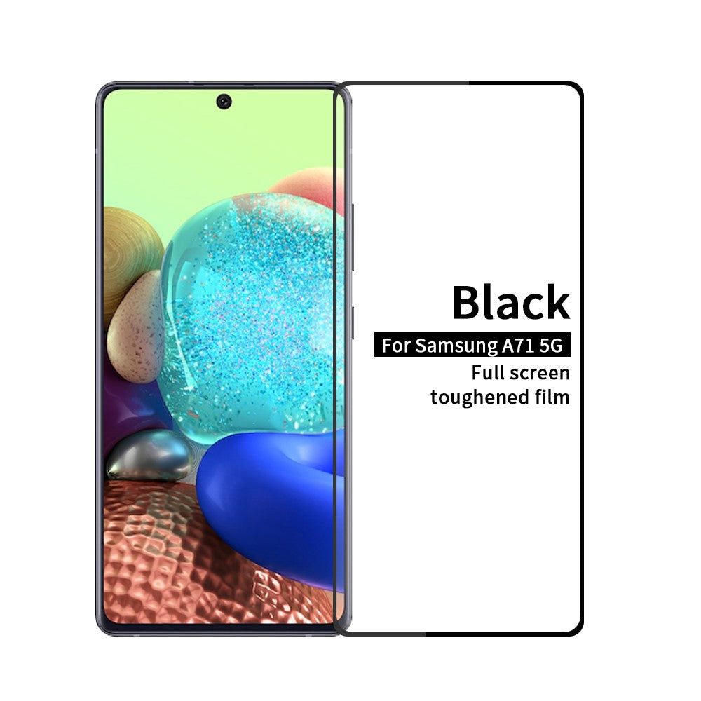 PINWUYO 3D-böjd, splittersäker, fingeravtrycksfri, härdat glas i helskärm för Samsung Galaxy A71 5G SM-A716