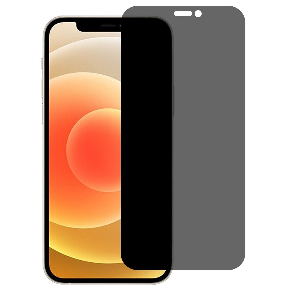 Anti-peep Sekretess Härdat Glas Skärmskydd 0.3mm Arc Edge för iPhone 12 mini