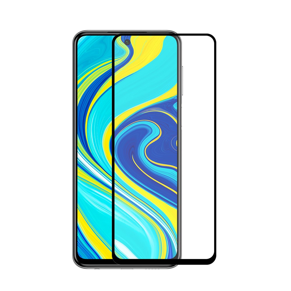 ENKAY HAT PRINCE Full Glue Full Size 0.26mm 9H 2.5D Tempered Glass Screen Protector for Xiaomi Redmi Note 9S / Redmi Note 9 Pro / Redmi Note 9 Pro Max