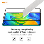 ENKAY HAT PRINCE Full Glue Full Size 0.26mm 9H 2.5D Härdat Glas Skärmskydd för Xiaomi Redmi 10X 4G / Redmi Note 9