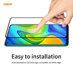 ENKAY HAT PRINCE Full Glue Full Size 0.26mm 9H 2.5D Härdat Glas Skärmskydd för Xiaomi Redmi 10X 4G / Redmi Note 9