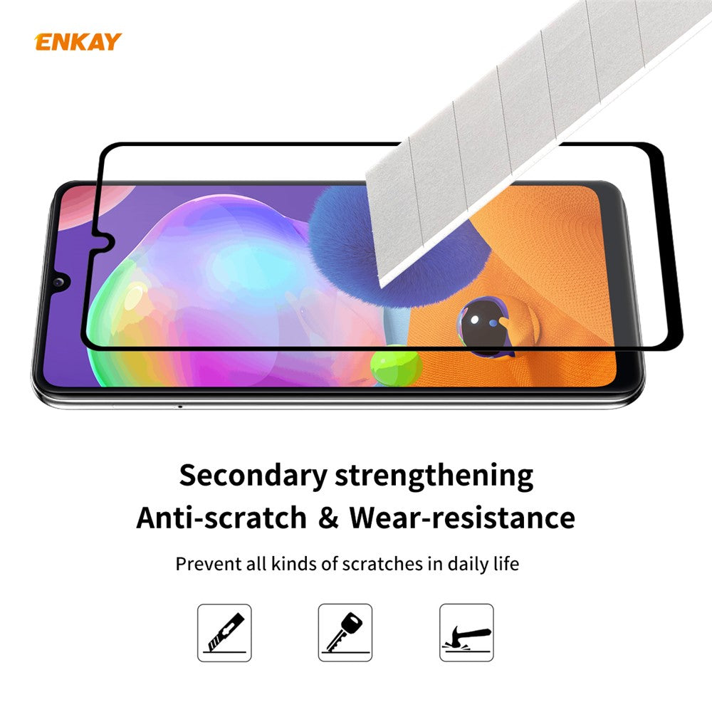 ENKAY HAT PRINCE 0.26mm 9H 2.5D Tempered Glass Screen Protector for Samsung Galaxy A31