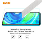 HAT PRINCE 2Pcs/Set 0.26mm 9H 2.5D Tempered Glass Screen Film for Xiaomi Redmi Note 9 Pro/Note 9 Pro Max/Note 9S
