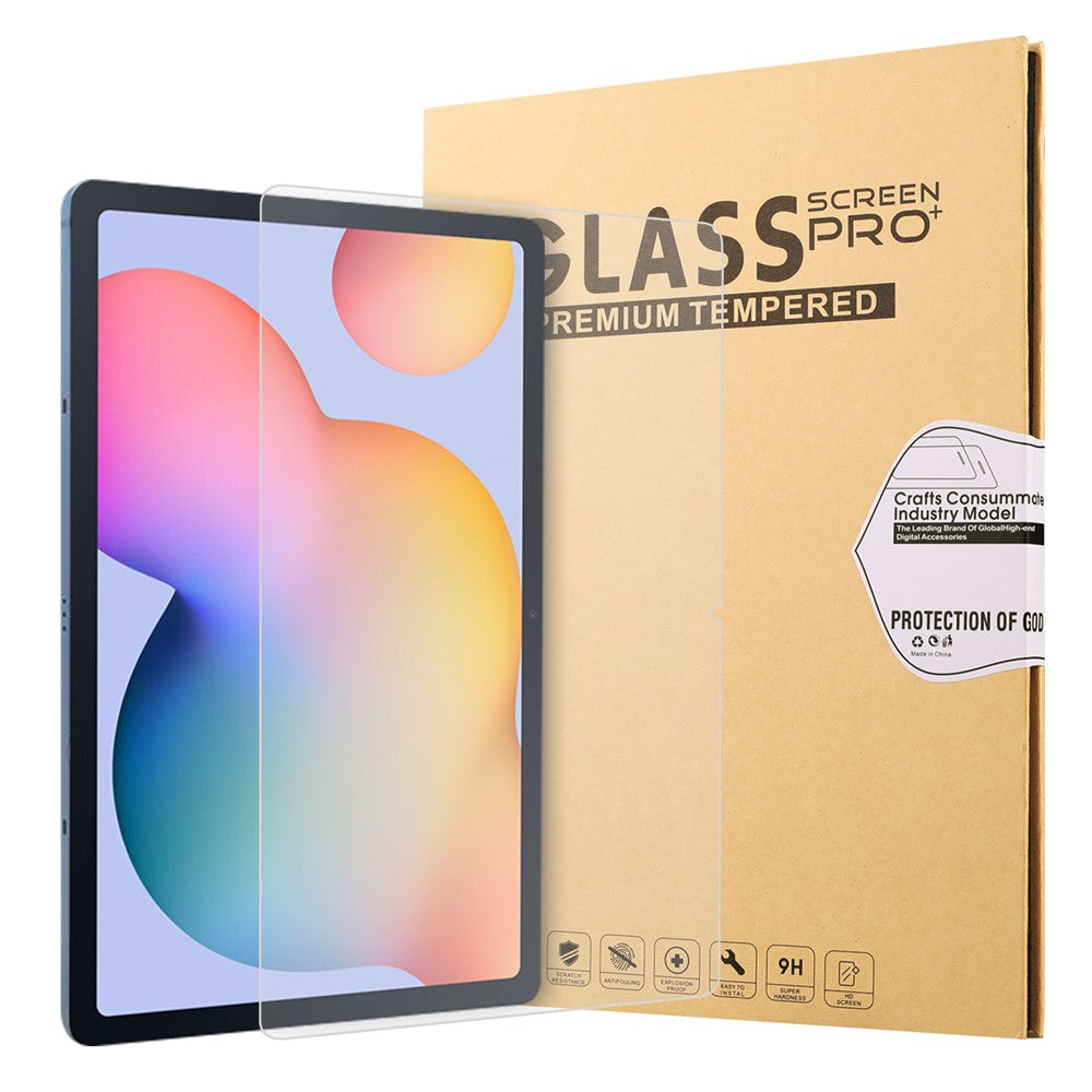 2.5D Arc Edge Full Size Tempered Glass Screen Film for Samsung Galaxy Tab S10+ / S9+ / S7+ / Tab S7 FE / Tab S8+