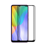 2PCS/Set HAT PRINCE Full Glue 0.26mm 9H 2.5D Arc Edge Full Size Tempered Glass Screen Film for Huawei Y6p
