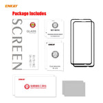 HAT PRINCE 2Pcs/Set Full Glue Full Size 0.26mm 9H 2.5D Tempered Glass Screen Film for Huawei Y7p/P40 lite E