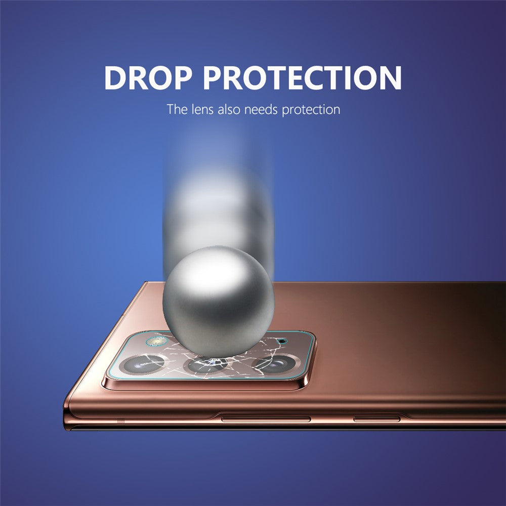 2 stk. ENKAY HAT PRINCE til Samsung Galaxy Note20 4G/5G [0,2 mm 9H 2,15D buede kanter] Hærdet glas kameralinsefilm
