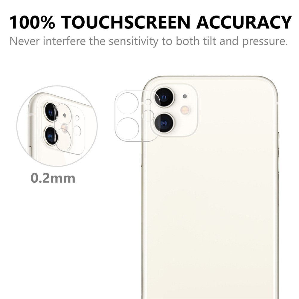 Kameraglasbeskyttelse til iPhone 12 mini 5,4 tommer, ridsefast HD AGC glas kamerabeskyttelse skærmbeskyttelsesfilm