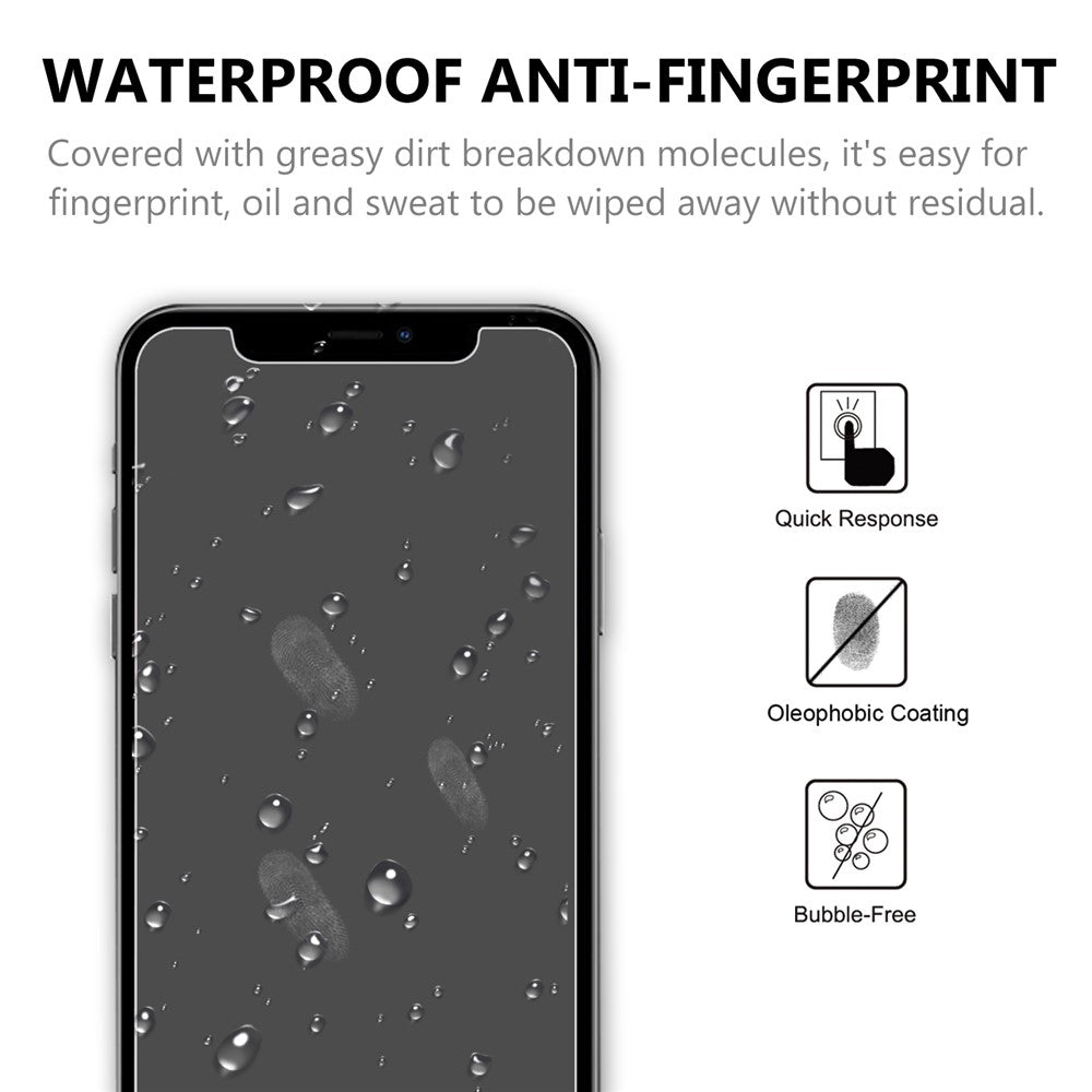 2PCS/Set 0.3mm Arc Edge Tempered Glass Screen Protector for iPhone 12 Pro Max 6.7-inch
