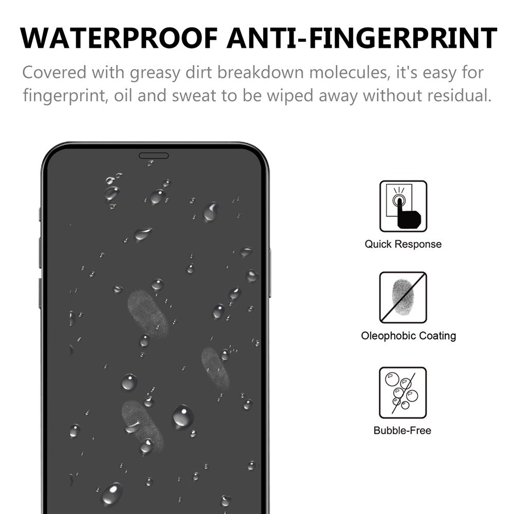 Full Size 9H Tempered Glass Screen Protective Film Full Glue for iPhone 12 Pro Max 6.7 inch