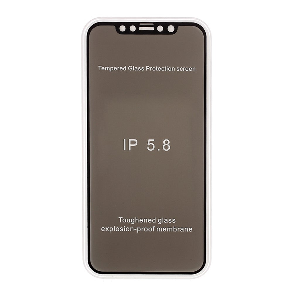 RURIHAI 0,26 mm 360-graders privatlivsbeskyttelse, fuldskærm, hærdet glas, skærmbeskyttelse mod indkig, til iPhone X/11 Pro 5,8 tommer