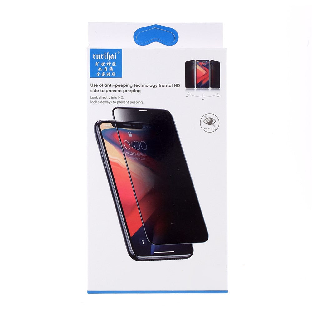 RURIHAI 0.26mm 360 Graders Beskyttelse mod Nysgerrige Øjne Fuld Lim Fuld Skærm Hærdet Glas Skærmbeskytter til iPhone 11 Pro Max 6.5 tommer