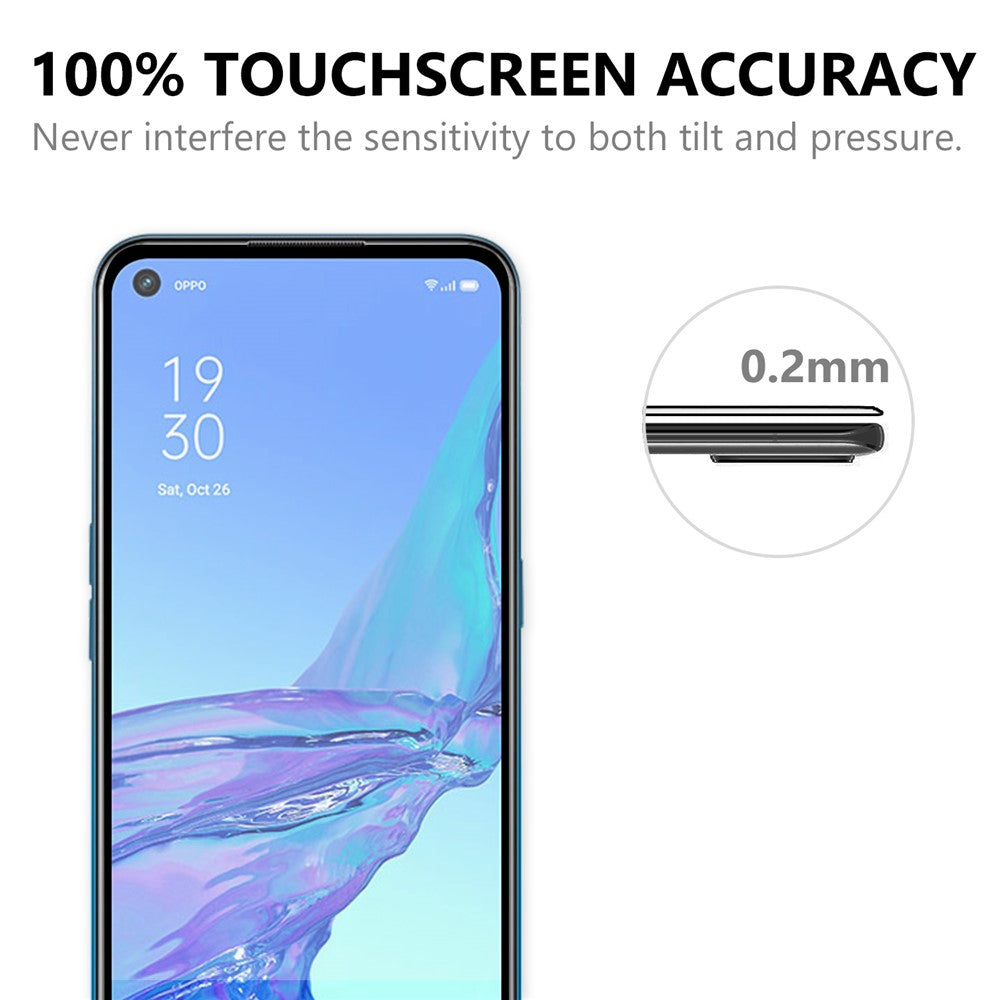 Full Screen Full Glue Tempered Glass Screen Film for Oppo A53(2020）