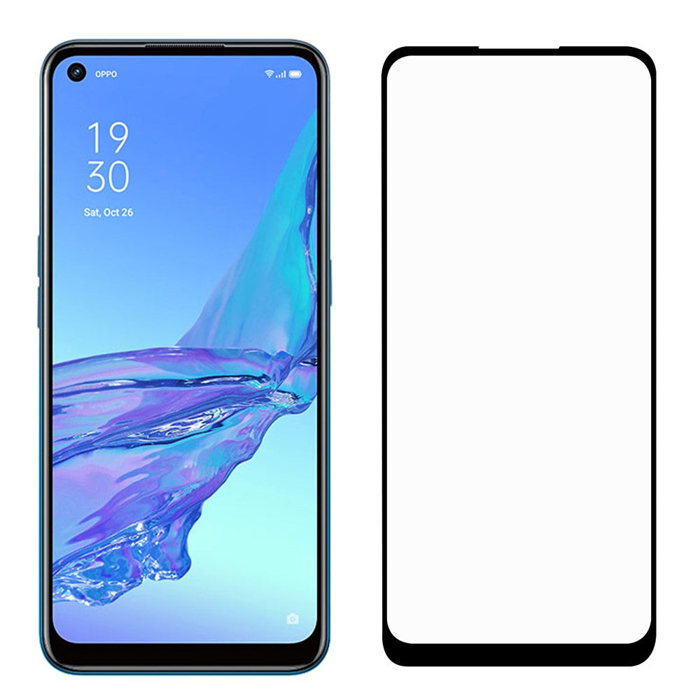 Full Screen Full Glue Tempered Glass Screen Film for Oppo A53(2020）