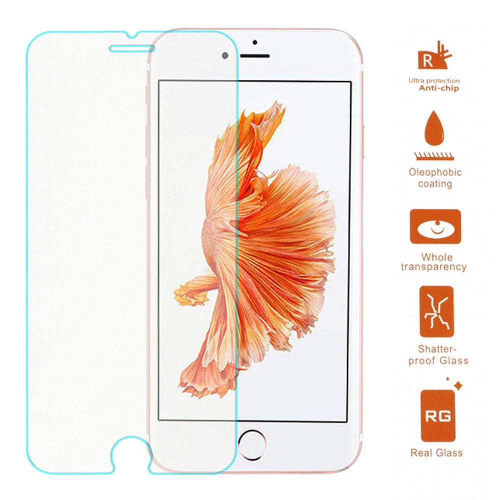 Til iPhone SE (2020)/SE (2022)/8/7 4,7 tommer skærmbeskytter i hærdet glas 0,3 mm buet kant