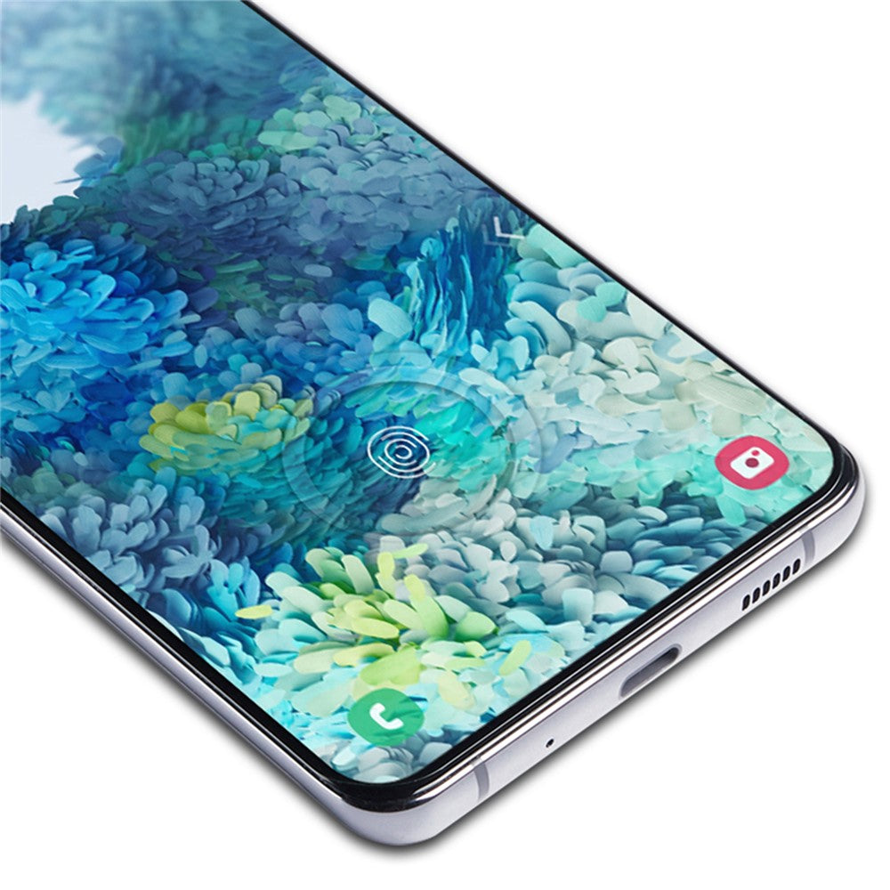 MOCOLO hærdet glasskærmbeskyttelse til Samsung Galaxy S20 FE 4G / FE 5G / S20 Lite / S20 FE 2022, fuld dækning, fuldklæbende, silketrykt film