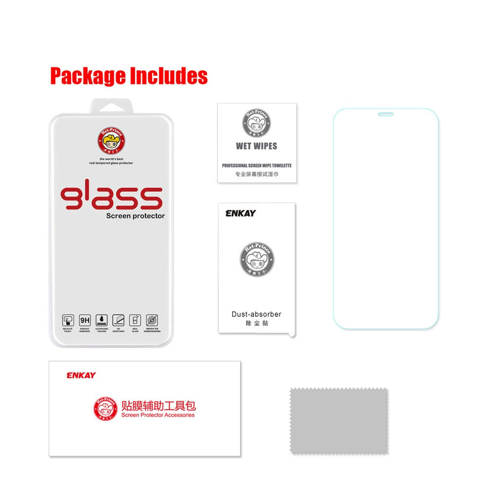 ENKAY Hat-Prince 0.26mm 9H 2.5D Arc Edge Tempered Glass Screen Film for iPhone 12 mini