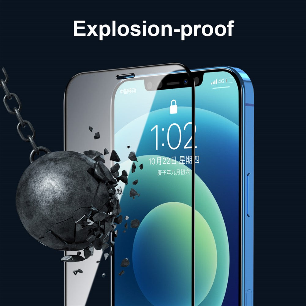 5PCS / Set ENKAY HAT PRINCE 0.26mm 9H 2.5D Full Glue Full Screen Coverage Tempered Glass Screen Protector for iPhone 12 Pro Max
