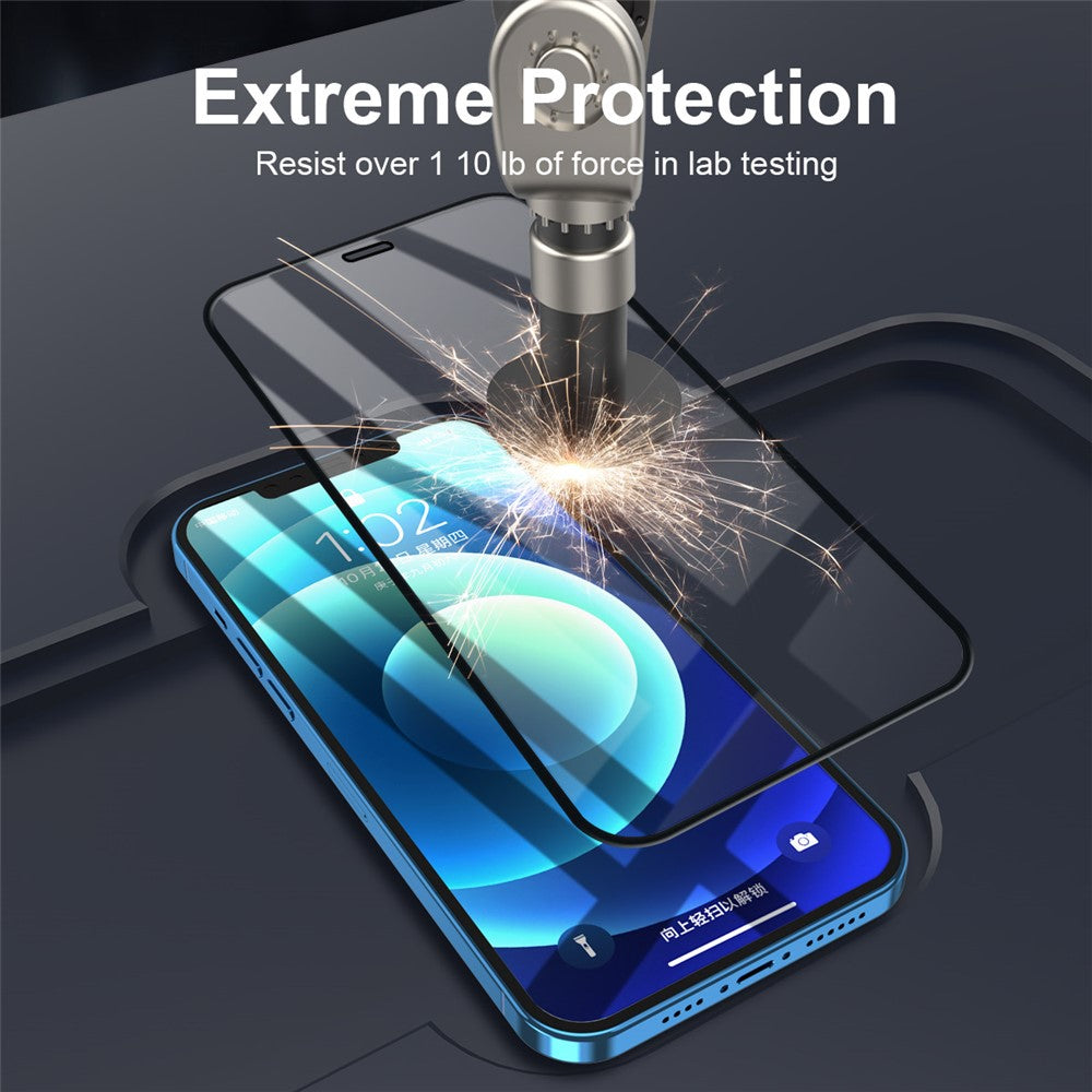 5PCS / Set ENKAY HAT PRINCE 0.26mm 9H 2.5D Full Glue Full Screen Coverage Tempered Glass Screen Protector for iPhone 12 Pro Max
